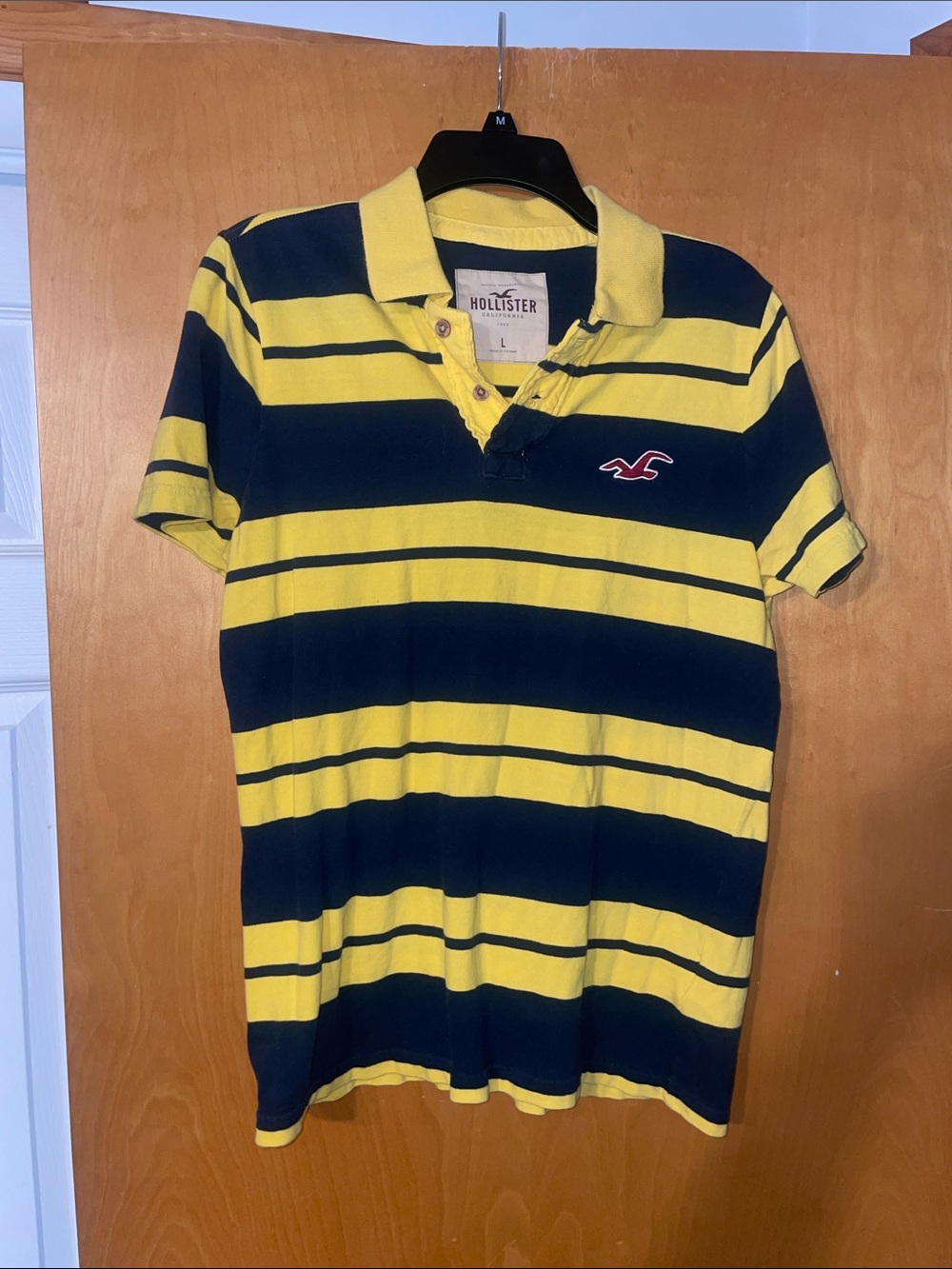 Men’s hollister 100% cotton polo shirt size large